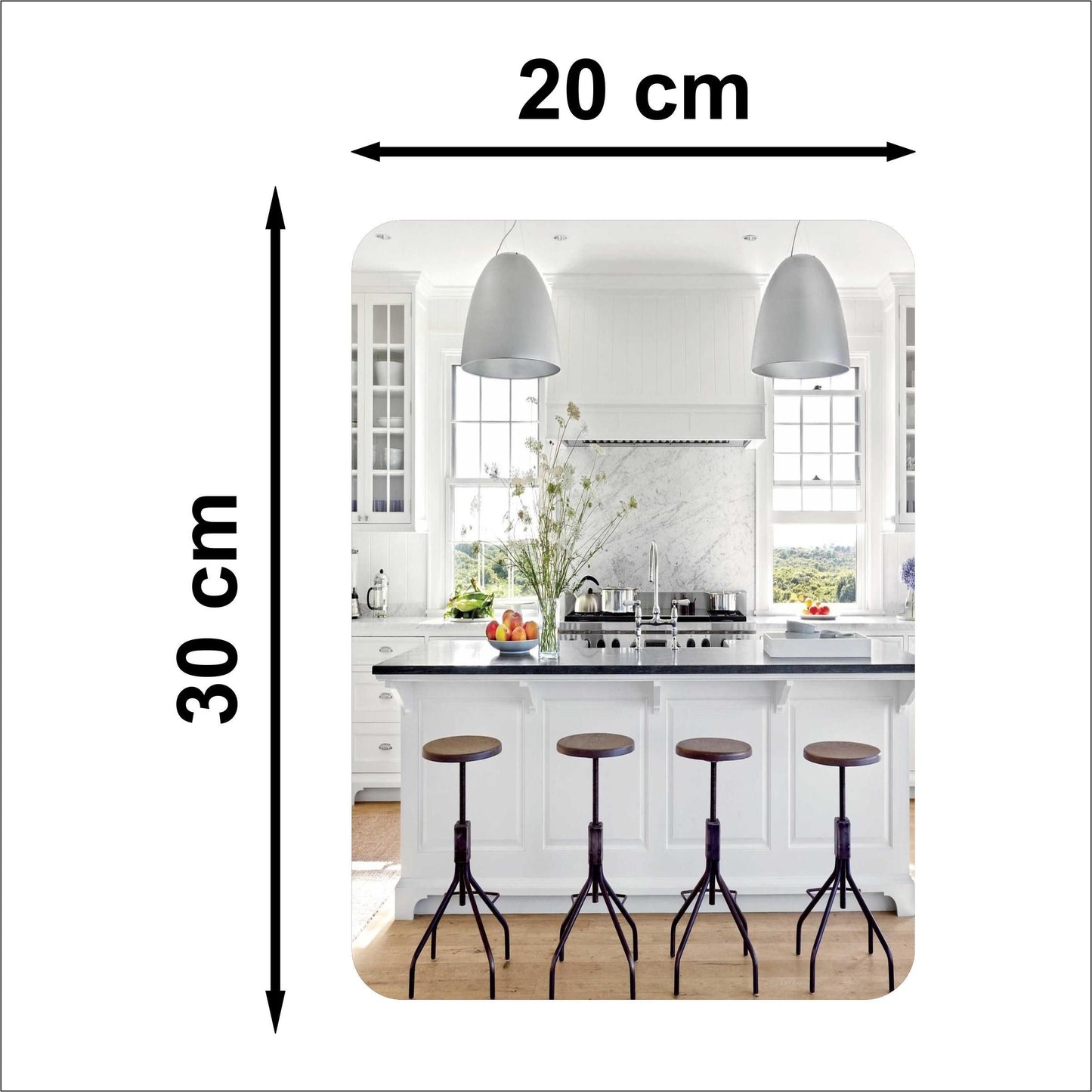 Square Shape Mirror (Pack of 2)