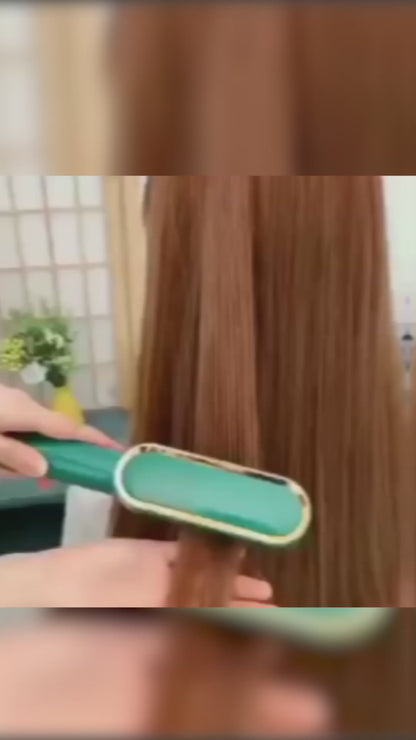 Hair Straightener Comb Brush